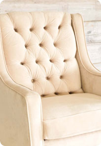 grand wheat glider and ottoman