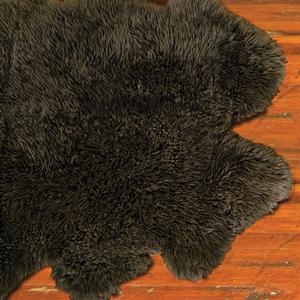 sheep skin fur rugs slate
