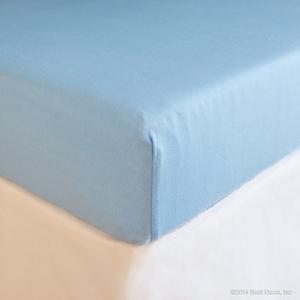 blue jersey crib sheet