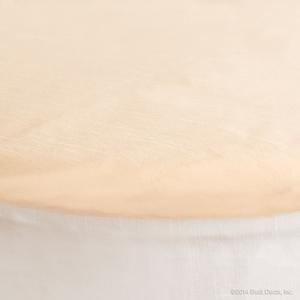 serafina oval cradle sheet - cream
