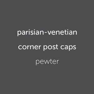 parisian caps (4) pewter
