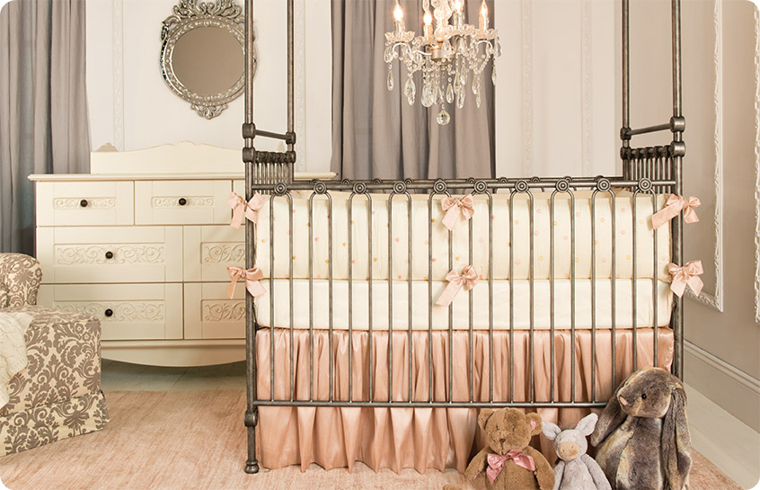 cream nursery bedding