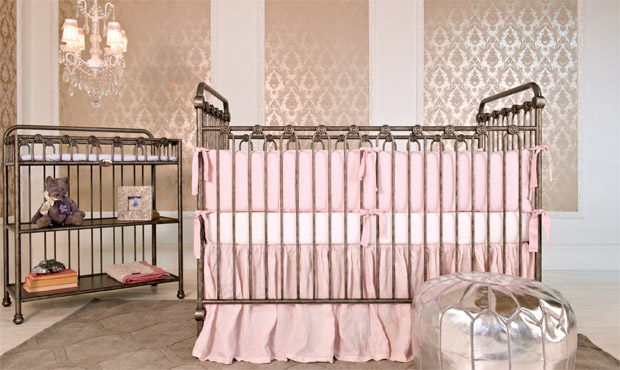 We love the pairing of the soft pink hues with the silver metallics.  This space is definitely feminine but strong. Ideal for small spaces and perfectly poised to impress.