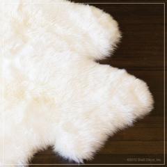 sheep skin fur rugs ivory