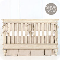 Neutral crib bedding