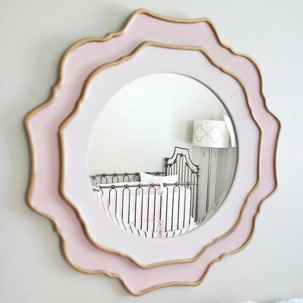 gold nursery mirror
