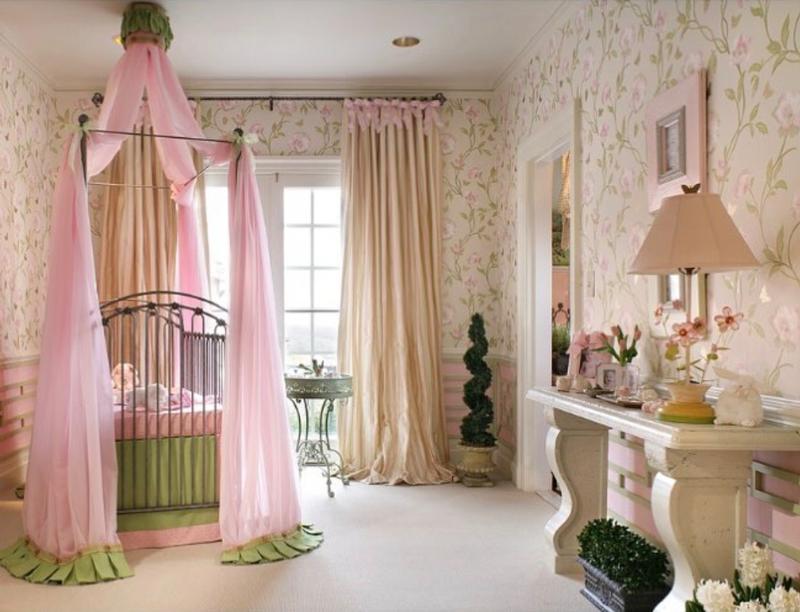 Pink and Green Nursery