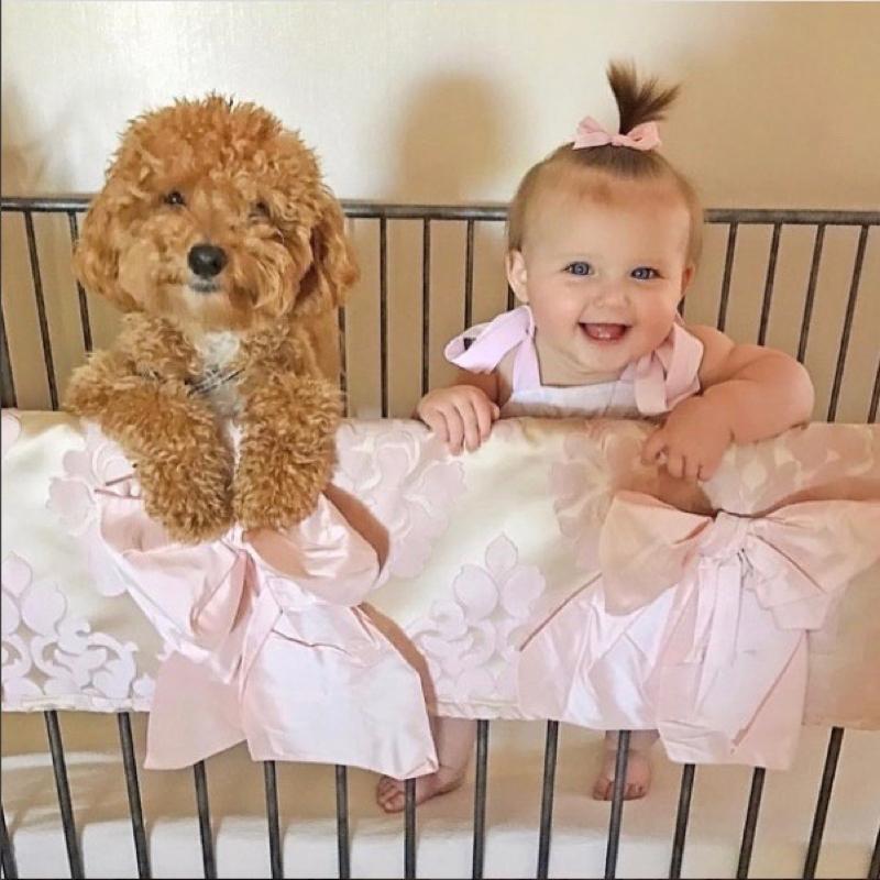 Cute Baby + Cute Puppy = We LOVE