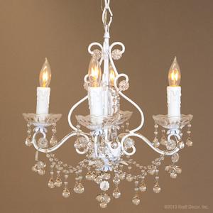 paris flea market chandelier white