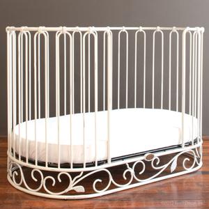 oval baby crib