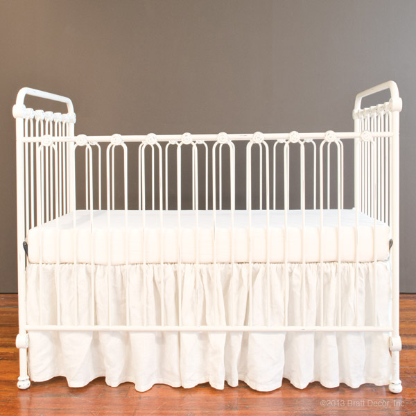 Joy Baby Crib Distressed White 1887 L2 Jpg