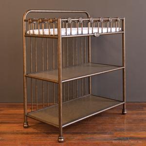 gold baby changing table