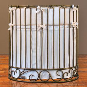 Luxurious Oval Round Crib Bedding By Bratt Decor
