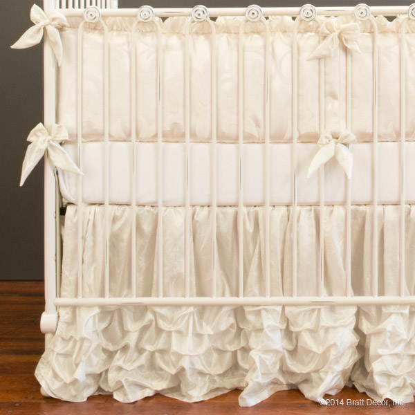 ivory crib sheet