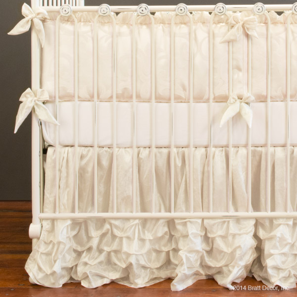 cream crib bedding