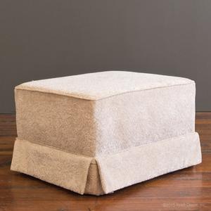 ottomans tan brown damask seating