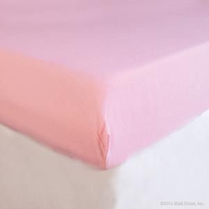 pink flannel crib sheet