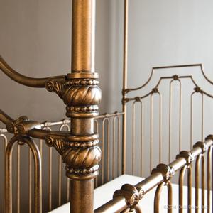 vintage gold crib