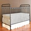 joy baby crib distressed black