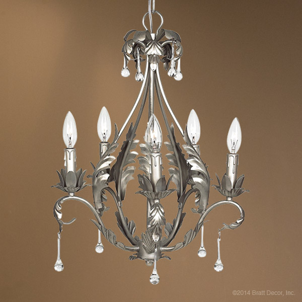 Flora Pewter Chandelier Chandeliers Light Lights Lighting Beads