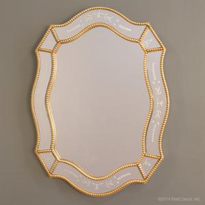ornate beaded mirror