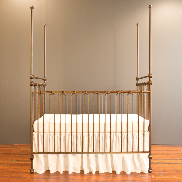 Gold canopy crib top