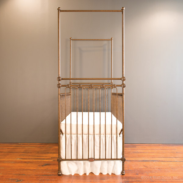 gold canopy crib