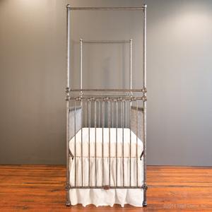 joy canopy baby crib pewter