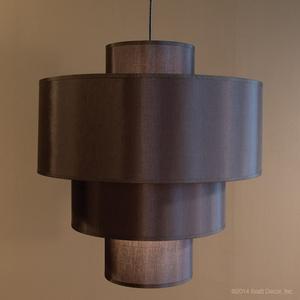 black stacking pendant lamp