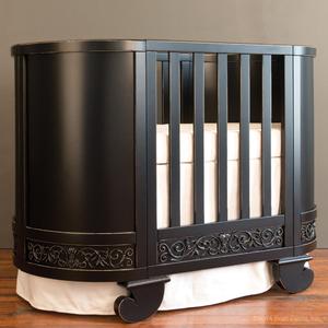black round crib