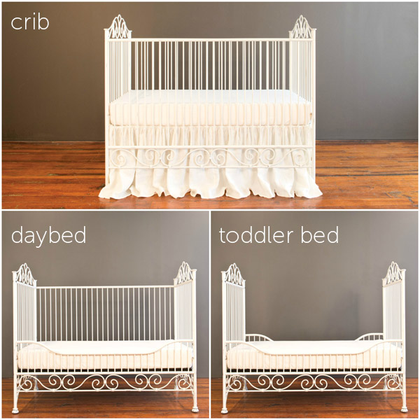 Casablanca Crib Distressed White
