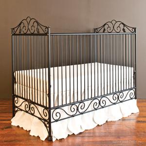 wrought iron baby crib