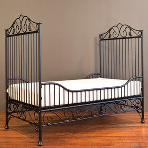 casablanca toddler bed kit distressed black