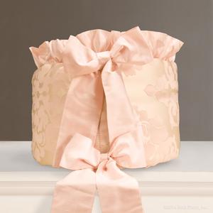 girl pink ivory cream metallic