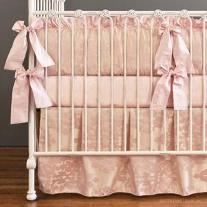 pink blush ivory cream damask