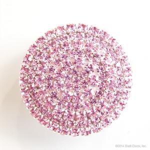 glamour knob - pink bling