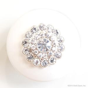 glamour knob knobs bling crystal