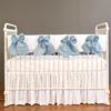 serafina crib rail cover - white