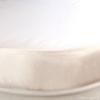serafina oval crib sheet - white