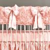 gia's rose crib rail cover - pink
