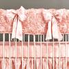 gia's rose crib rail cover - pink