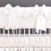 gia's rose crib rail cover - white