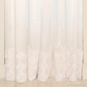 gia's rose curtain panels set of 2 white