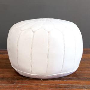 ottomans poufs leather moroccan seat