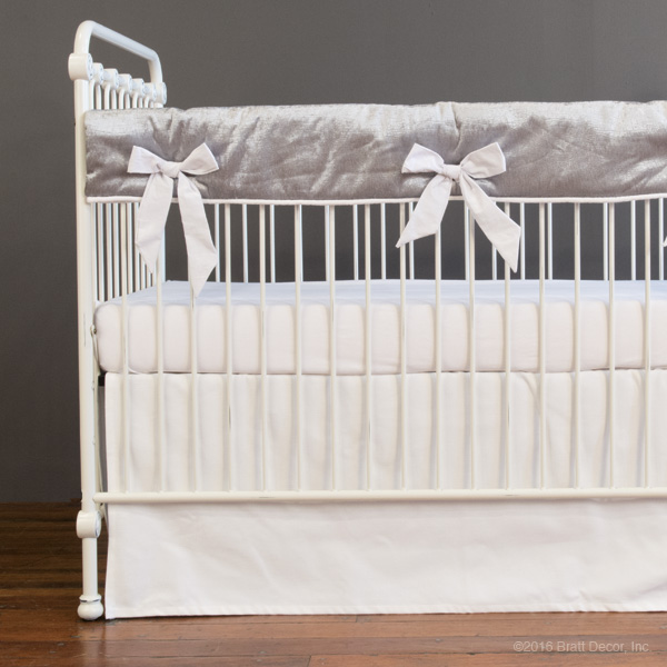 Linen crib rail cover best sale