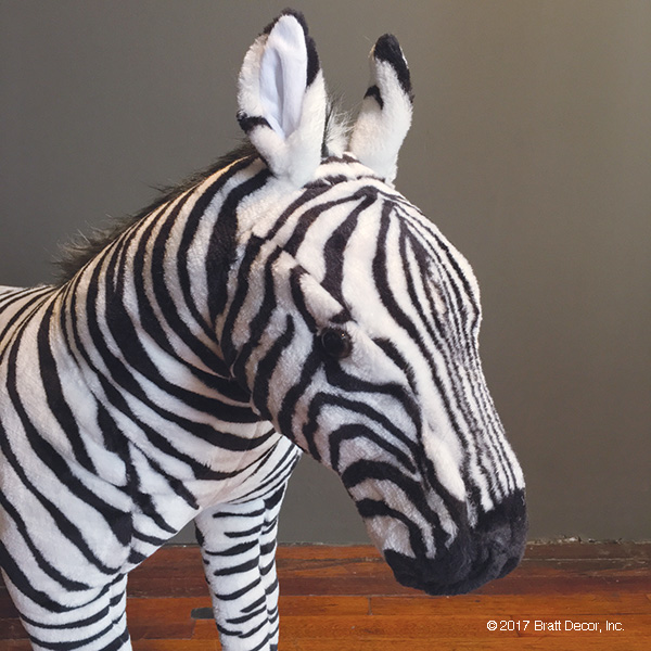 large zebra plush