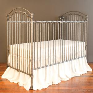 venetian II baby crib pewter