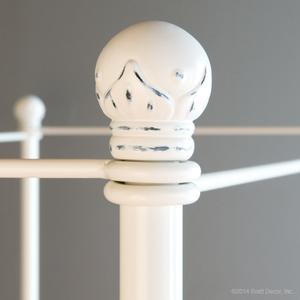 parisian standard finials (4) dis. white