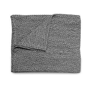 charcoal woven crib blanket 